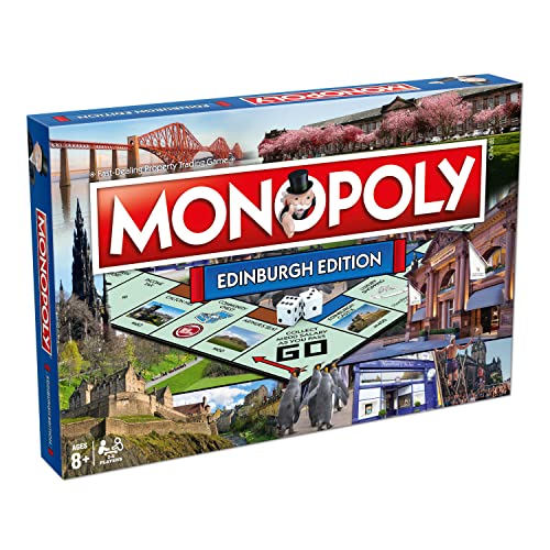 Top Trumps Edinburgh Monopoly Brettspiel-Edition, Familienspiel ab 8 Jahren (WM03245-EN2-6)