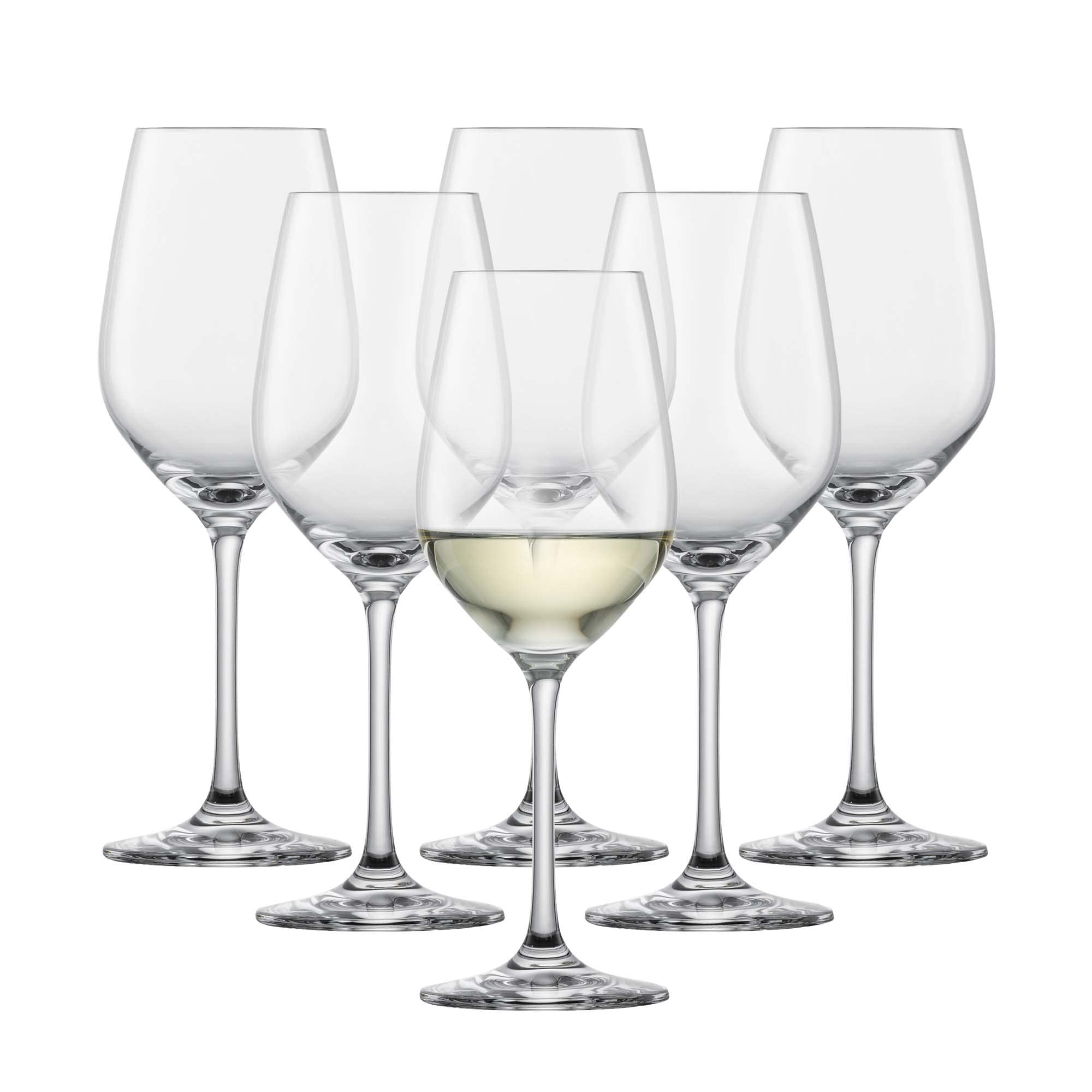SCHOTT ZWIESEL Weißweinglas Viña (6er-Set), zeitlose Weingläser für Weißwein, spülmaschinenfeste Tritan-Kristallgläser, Made in Germany (Art.-Nr. 110485)