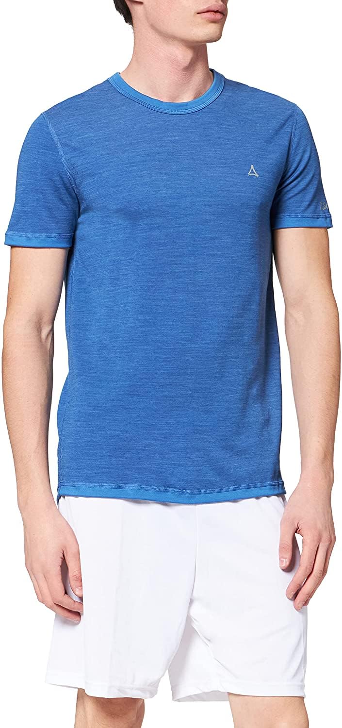 Schöffel Herren Merino Sport Shirt 1/2 Arm M, temperaturregulierendes Unterhemd, atmungsaktives Funktionsunterwäsche-Shirt in Wollqualität