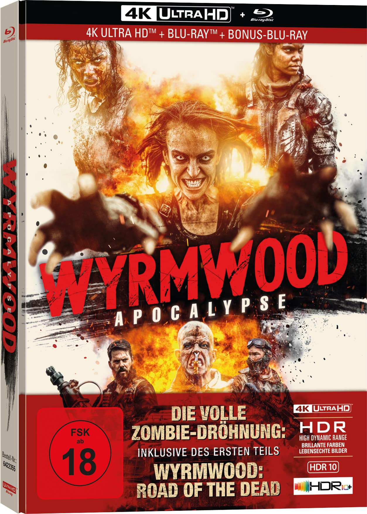 Wyrmwood: Apocalypse - 3-Disc Limited Collector's Edition im Mediabook (4K Ultra HD) (+ Blu-ray) (+ Bonus-Blu-ray)