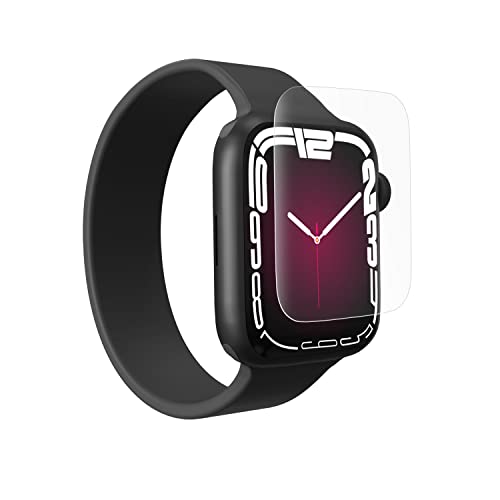 ZAGG InvisibleShield Ultra Clear+ Apple Watch Series 7 (41 mm) hüllenfreundlicher Bildschirm (transparent), Aufprallschutz, berührungsempfindlich, einfache Anwendung, vollständige Abdeckung