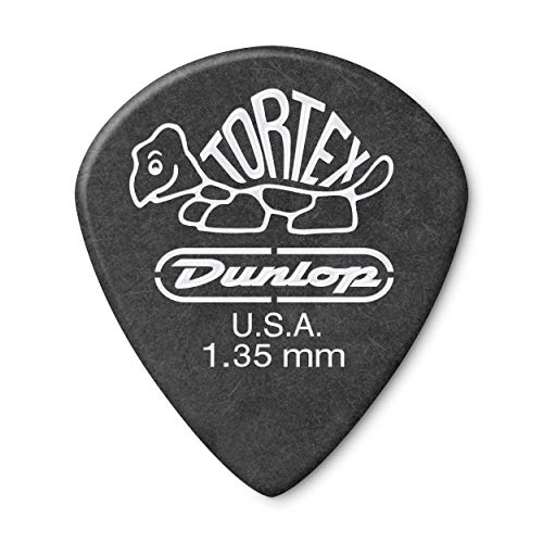 Dunlop 482r1.35 Tortex® Pitch Black Jazz III, 1,35 mm, 72/Tasche