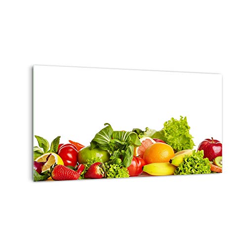 DekoGlas Küchenrückwand 'Gemüse und Obst' in div. Größen, Glas-Rückwand, Wandpaneele, Spritzschutz & Fliesenspiegel