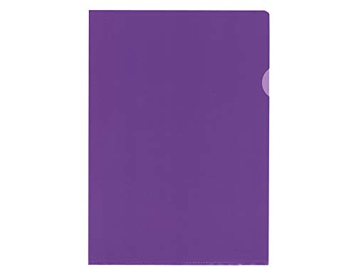 Aktenhülle Kangaro A4 PP 120 micron transp.genarbt violet. Schachtel mit 100 Stück (10x10).