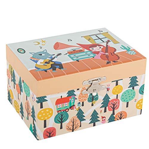 Trousselier - Rotkäppchen - Musikschmuckdose - Spieluhr - Ideale Geschenk für junge Mädchen - Musik Schubert Wiegenlied - Farbe Multicolor S50595 large