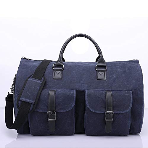 SSWERWEQ Handtasche Handtasche Canvas Tasche Multifunktionale Große Kapazität Gepäcktasche (Color : Blue)