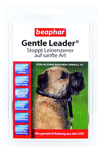 Gentle Leader® für Hunde | Erziehnungshilfe für Leinenzerrer | Besser führen & kontrollieren | Trainings-Halsband für Hunde | Farbe: Schwarz | Größe S