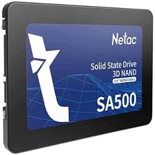 Netac 128GB SA500 SSD, 2,5 Zoll, SATA3, 3D TLC NAND, R/W 500/400 MB/s, 7mm