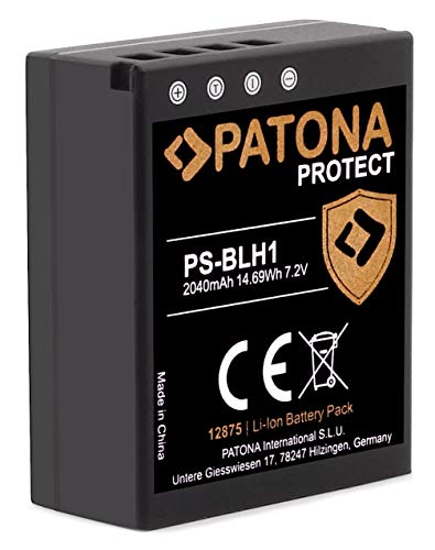 PATONA V1 Protect BLH-1 PS-BLH-1 Akku (2040mAh) mit NTC-Sensor und V1 Gehäuse - Intelligentes Akkusystem - neueste Generation