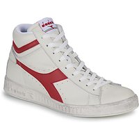 Diadora Unisex Game L High Waxed Hohe Sneaker, Weiß Rot, 38 EU