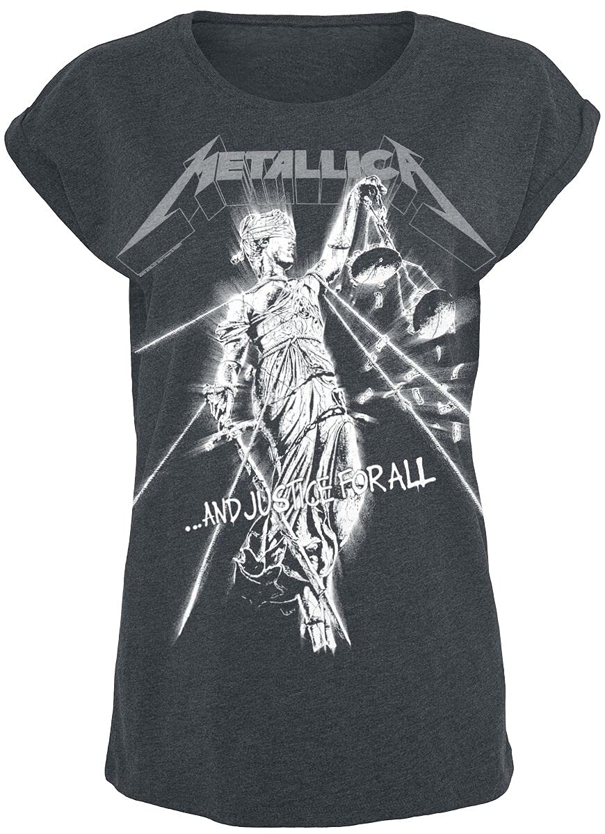 Metallica Raining Light Frauen T-Shirt grau XL 60% Baumwolle, 40% Polyester Band-Merch, Bands