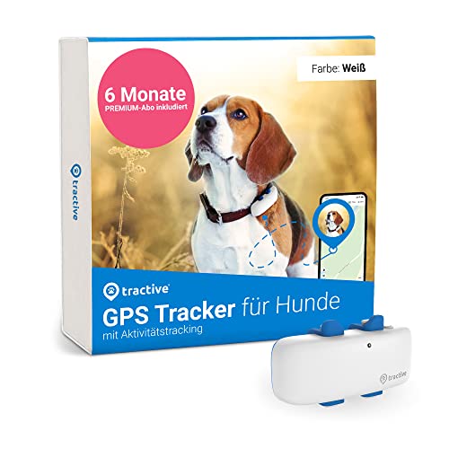 Tractive GPS Tracker für Hunde inkl. 6 Monate PREMIUM-Abo. Empfohlen von Martin Rütter. Live-Ortung mit unbegrenzter Reichweite (Weiß)