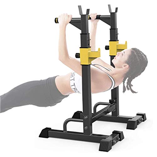 Squat Rack Press Bench Langhantelständer, max. Belastung 250 kg, olympische verstellbare Squat-Ständer, Power-Hantelbank-Unterstützung für Zuhause/Fitnessstudio