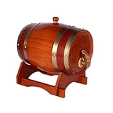 LIFENGFF Weinfass Holz Eichenfass, Vintage Holz Eichenholz Weinfass, zur Lagerung von Bier, Whiskey, Rum Port, Eichenalterungsfass