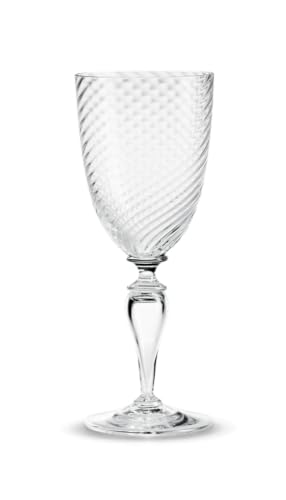 Holmegaard Weißweinglas 18 cl Regina aus mundgeblasenem Glas, klar