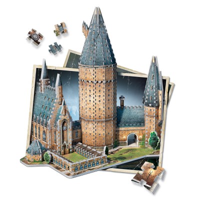 Wrebbit 3D 3D Puzzle - Harry Potter (TM): Hogwarts - Gro�e Halle 850 Teile Puzzle Wrebbit-3D-2014 3