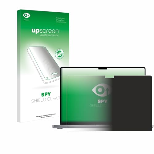 upscreen Anti-Spy Blickschutzfolie kompatibel mit Apple MacBook Pro 16" 2021 Privacy Screen Sichtschutz Displayschutz-Folie