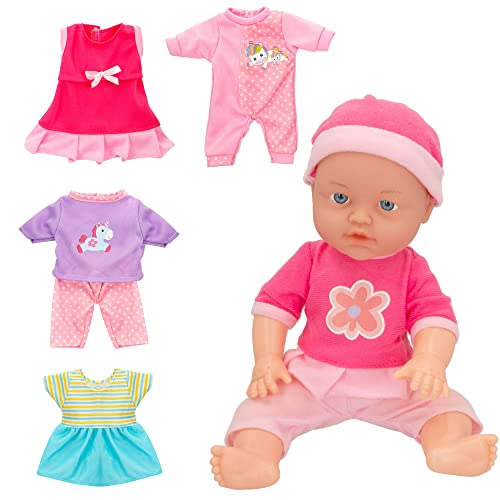 ColorBaby - Puppe 32 cm Colorbaby'S C/4 Anzüge +24 M (49579)
