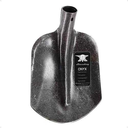 Onyx Emsländer Schaufelkopf 26x21 cm ohne Tritt aus Karbonstahl, Sandschaufel, Gartenschaufel, Bauschaufel