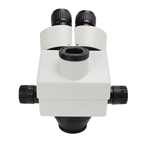 Okuyonic Mikroskopkopf, einstellbar 7X-45X 3,5X-45X Hochauflösender Stereomikroskopkopf mit großem Betrachtungsabstand für Experimente