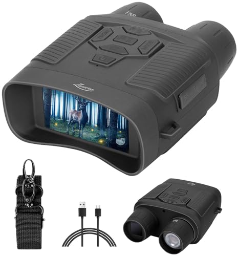 Zavarius Nachtsicht Fernglas: Binokulares Akku-Nachtsichtgerät, 4K-Kamera, bis 500 m IR-Sichtweite (Nachtsichgerät, Nachtsichtglas, Nachtsichtgerat)
