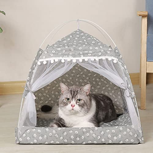 Haustierzelt Bett für Katzenhaus Gemütliche Produkte für Haustierzubehör Bequeme beruhigende Katzenbetten für kleine Hunde Betthaus (DL)