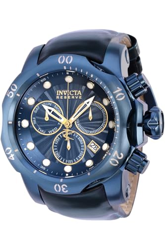 Invicta Herren analog Quarz Uhr mit Leder Armband 36286