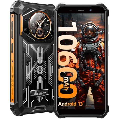 FOSSiBOT F101 Pro (2023) Outdoor Smartphone Android 13-10600mAh Outdoor Handy Ohne Vertrag,15(8+7) GB RAM +128GB ROM, 24MP Kamera, 5,45" HD+ Display, IP68 Wasserdichit Handy/4G Dual SIM/NFC/OTG/GPS