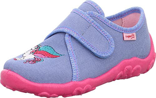 Superfit Mädchen Bonny Hausschuh, BLAU/PINK 8030, 31 EU