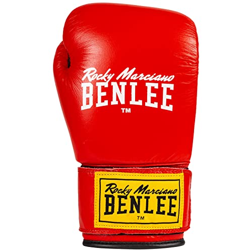 BENLEE 1100/194006 Rocky Marciano Leder Boxhandschuh"Fighter", Rot/Schwarz (red/black), GröM-_e: 16 oz
