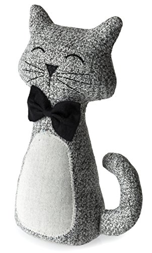 Lashuma Türstopper Katze Cleo, Doorstop Deko Katze mit Schwerer Füllung, Höhe 30 cm