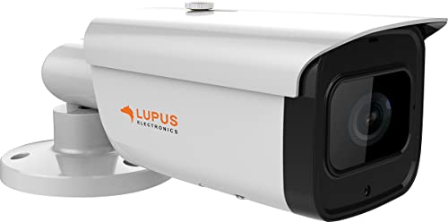 Lupus - LE221 8MP PoE Kamera für draußen, SD Slot, Motorzoom, Nachtsicht, Bewegungserkennung, Ios und Android App, Integrierbar in Die LUPUSEC Smarthome Alarmanlage, inkl. Verwaltungssoftware