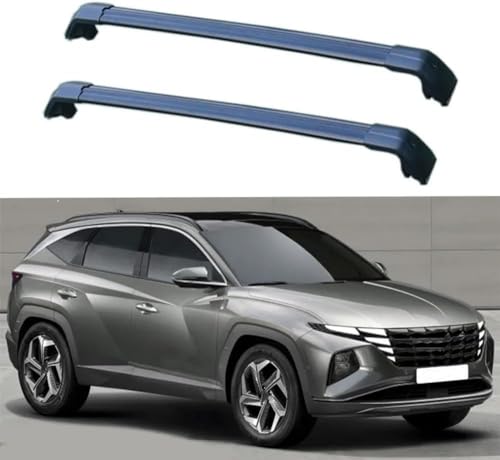 Dachträger für Hyundai Tucson L NX4 SUV 2020 2021 2022 2023 2024,Schmutzabweisend Dachboxen Skihalter Fahrradträger Auto Gepäckträger Relingträger,A/Black