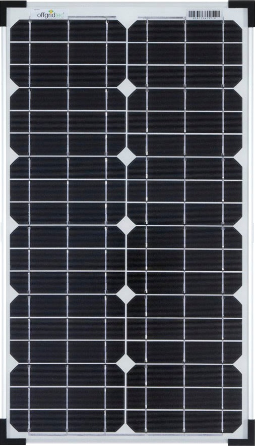 offgridtec Solarmodul "30W MONO 12V Solarpanel"