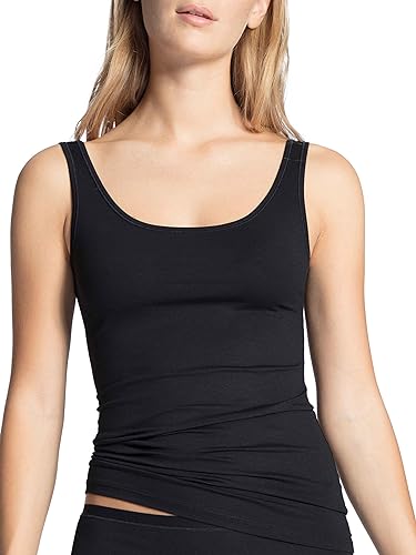 CALIDA Damen Natural Comfort Unterhemd, Schwarz (schwarz 992), 32