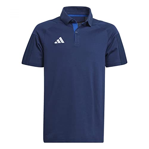 adidas Unisex Kids Polo Shirt (Short Sleeve) Tiro 23 Competition Cotton Polo Shirt, Team Navy Blue, HK8053, 116