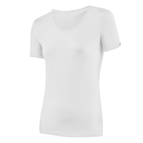 LÖFFLER Damen DA. Shirt KA TRANSTEX Light T, Weiß, 40