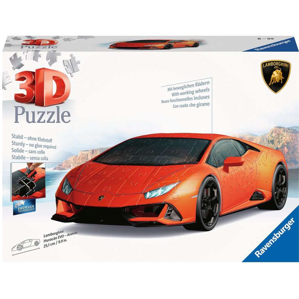 3D Puzzle Lamborghini Huracán EVO - Arancio