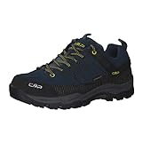 CMP Kinder Trekking Schuhe Rigel Low WP 3Q13244J Blue Ink-Yellow 39