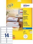 Avery - Adressetiketten - weiß - 63,5 x 33,9 mm 2400 Etikett(en) (100 Bogen x 24) (J8159-100.FR)