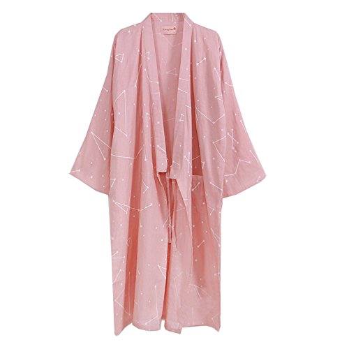 Fancy Pumpkin Japanische Frauen Robe Baumwolle Morgenmantel Kimono Pyjamas Nachthemd - # 0C