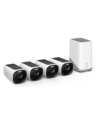 eufy Security S330 eufyCam 3, überwachungskamera aussen kabellose , 4K solar 2+1 mit Gesichtserkennung K.I, Farbige Nachtsicht, Erweiterbarer Speicher 16TB, (Generalüberholt)
