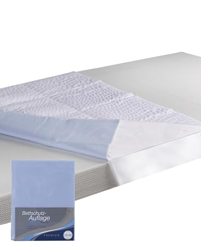 PARAM Bettschutzauflage Waschbar mit Seitenteilen 85 x 90 cm | Inkontinenzunterlage Waschbar | Schützt Bett & Textilien | 2.500 ml Saugvolumen