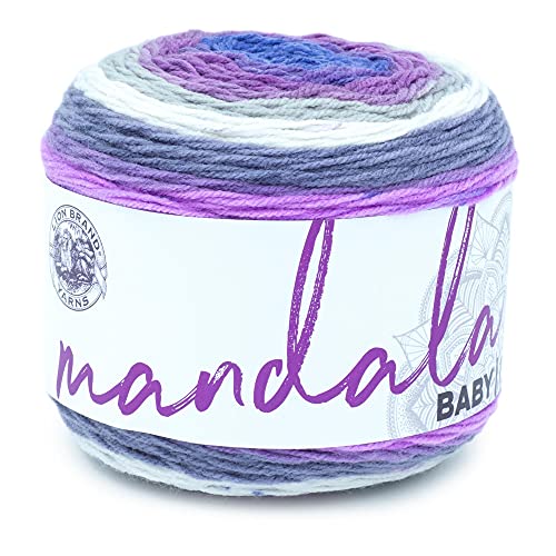 Lion Brand Yarn Company 526-210 Mandala Babygarn, Magic Moon, ein Knäuel