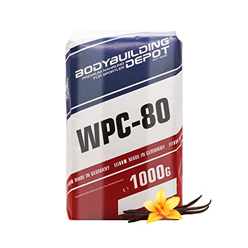 BODYBUILDING DEPOT WPC-80, Whey Konzentrat, 1000g Papiertüte, Vanille