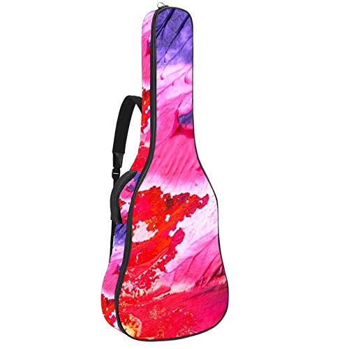 Gitarrentasche mit Reißverschluss, wasserdicht, weich, für Bassgitarre, Akustik- und klassische Folk-Gitarre, Farbe bunt