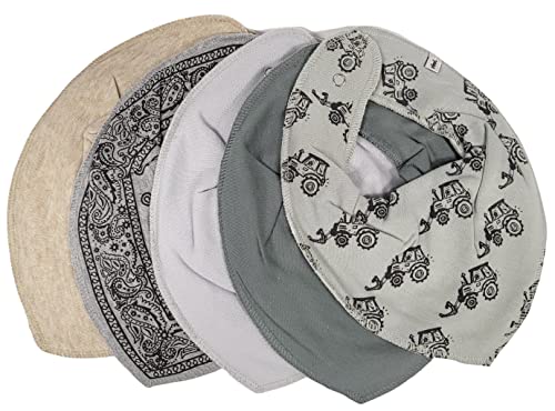 Pippi Babywear Halstücher - Baby Dreieckstücher / Lätzchen 5er Pack (*Paisley grey)