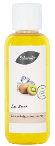 Saunabedarf Schneider - Aufgusskonzentrat Eis-Kiwi - fruchtig-frischer, kräftiger Saunaaufguss - 250ml Inhalt