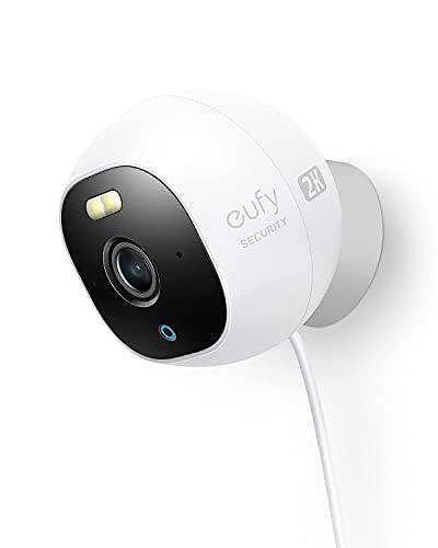 eufy Security Solo OutdoorCam C24, All-in-One Outdoor Sicherheitskamera mit 2K Auflösung, Spotlight, Farb-Nachtsicht, keine monatlichen Gebühren, Sicherheitskamera Outdoor, IP67 wetterfest