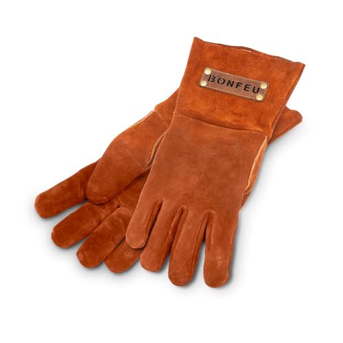 BonFeu BonGloves - Hitzebeständige Handschuhe - BBQ Handschuhe - bis zu 500 Grad hitzebeständig - Outdoor-Kochhandschuhe - Ofenhandschuhe